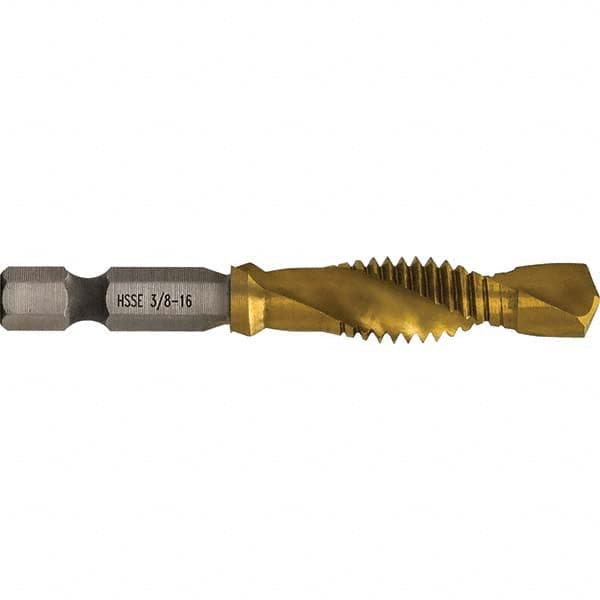 Greenlee - Combination Drill & Tap Sets Minimum Thread Size (Inch): 3/8-16 Maximum Thread Size (mm): M10x1.50 - All Tool & Supply