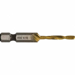 Greenlee - Combination Drill & Tap Sets Minimum Thread Size (Inch): #6-32 Maximum Thread Size (mm): M3.5x0.60 - All Tool & Supply