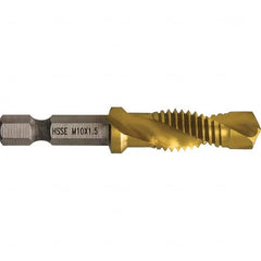 Greenlee - Combination Drill & Tap Sets Minimum Thread Size (mm): M10x1.50 Maximum Thread Size (mm): M10x1.50 - All Tool & Supply