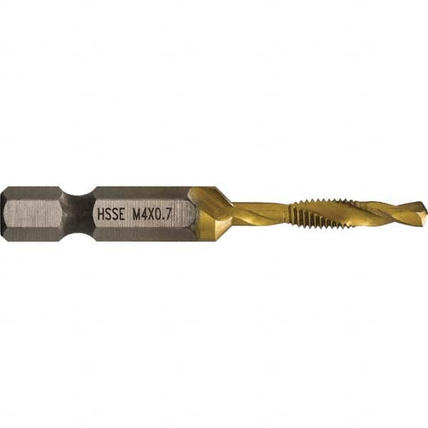 Greenlee - Combination Drill & Tap Sets Minimum Thread Size (mm): M4x0.70 Maximum Thread Size (mm): M4x0.70 - All Tool & Supply