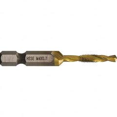 Greenlee - Combination Drill & Tap Sets Minimum Thread Size (mm): M4x0.70 Maximum Thread Size (mm): M4x0.70 - All Tool & Supply