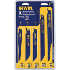 Irwin - Reciprocating Saw Blade Sets Blade Material: Bi-Metal Minimum Blade Length (Inch): 6 - All Tool & Supply