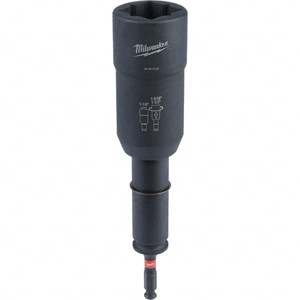 Milwaukee Tool - 7/16" Hex 1/2" Lineman's Utility Socket for Standard Hex/Socket Screws - All Tool & Supply