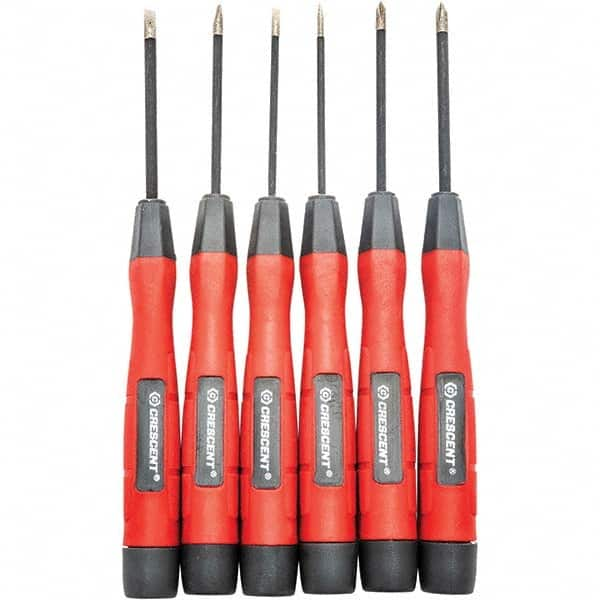 Crescent - Screwdriver Sets Screwdriver Types Included: Phillips; Slotted Number of Pieces: 6 - All Tool & Supply