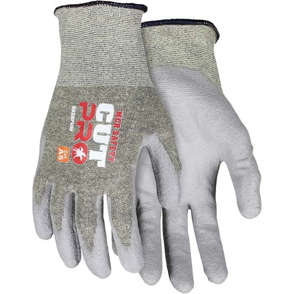 MCR Safety - Size XS, ANSI Cut Lvl A5, Puncture Lvl 2, Abrasion Lvl 3, Polyurethane Coated Cut Resistant Gloves - All Tool & Supply