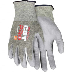 MCR Safety - Size M, ANSI Cut Lvl A5, Puncture Lvl 2, Abrasion Lvl 3, Polyurethane Coated Cut Resistant Gloves - All Tool & Supply