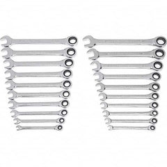 GEARWRENCH - Wrench Sets Tool Type: Ratcheting Combination Wrench System of Measurement: Inch/Metric - All Tool & Supply