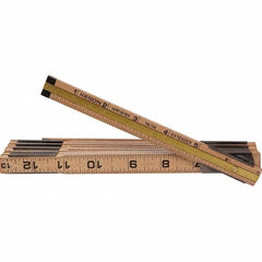 Keson - Folding Rules Overall Length (Feet): 6.00 Graduation (Inch): 1/16 - All Tool & Supply