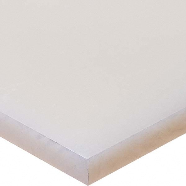 USA Sealing - 6" x 6" x 1-1/2" Semi-Clear White Polypropylene Sheet - All Tool & Supply