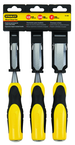 STANLEY® 3 Piece Bi-Material Short Blade Wood Chisel Set - All Tool & Supply