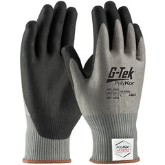 16-X570/XS Coated Gloves w/Polykor - G-Tek PolyKor Xrystal -  S&P Blended 13 Gauge -  Black NeoFoam Grip -  A4