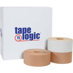 Tape Logic - Pack of (8) 375' Rolls 3" Kraft (Color) Water Activated Adhesive Packaging Tape - All Tool & Supply