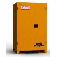 Strong Hold - Safety Cabinets Hazardous Chemical Type: Flammable and Combustible Liquids Color: Yellow - All Tool & Supply