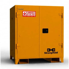 Strong Hold - Safety Cabinets Hazardous Chemical Type: Flammable and Combustible Liquids Color: Yellow - All Tool & Supply