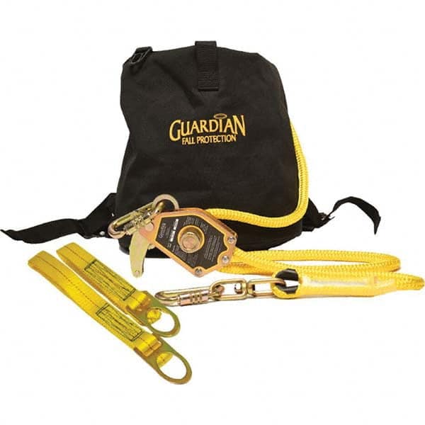 Lanyards & Lifelines; Lifeline Material: Polyester; Type: Horizontal Lifeline; Capacity (Lb.): 620; Anchorage Connection: Self-Locking Carabiner; Harness Connection: None; For Arc Flash Work: No; Breaking Strength (Lb.): 5000.00; Number Of Legs: 1