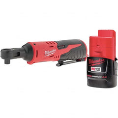 Cordless Impact Wrench: 12V, 3/8″ Drive, 250 RPM 35 ft-lb, 1 M12 RED Battery Included