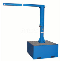 Jib Crane: 250 lb Limit, 360 ° Rotation Steel