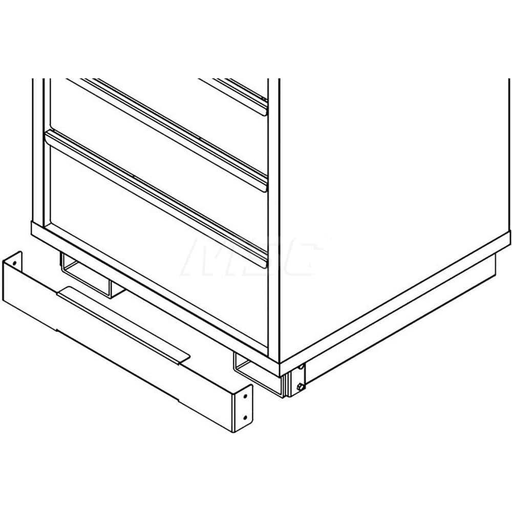 Cabinet Components & Accessories; Type: Fork Truck Base; For Use With: Modular Drawer Cabinet; Color: Blue; Material: Steel; Load Capacity: 2000; Width (Inch): 30; Depth (Inch): 21 in; Height (Decimal Inch): 4 in; Height (Inch): 4 in; Load Capacity (Lb.):