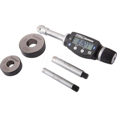 Electronic Bore Gages; Maximum Measurement: 0.75; Minimum Measurement (Decimal Inch): 0; Accuracy: 0.00015″; Pistol Grip: No; Gage Depth (Inch): 2.440″; Material: Tungsten Carbide; Hardened Steel; Batteries Included: Yes; Number Of Batteries: 1; Battery S