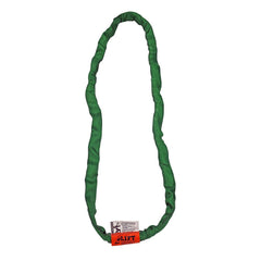 Endless Sling: 3' Long, 5,300 lb Vertical, 4,240 lb Choker, 10,600 lb Basket, Polyester Green