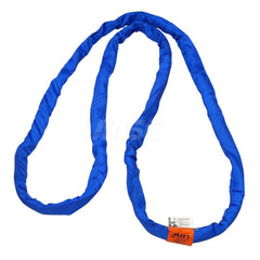 Endless Sling: 12' Long, 21,200 lb Vertical, 17,000 lb Choker, 42,400 lb Basket, Polyester Blue