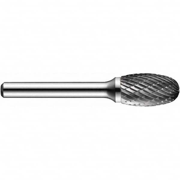 Precision Twist Drill - 3/16" Cut Diam, 1/4" Shank Diam, Carbide Double Cut Ball Burr - All Tool & Supply