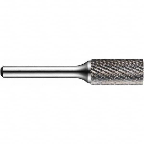 Precision Twist Drill - 1/2" Cut Diam, 1/4" Shank Diam, Carbide Double Cut Cylinder Burr - All Tool & Supply