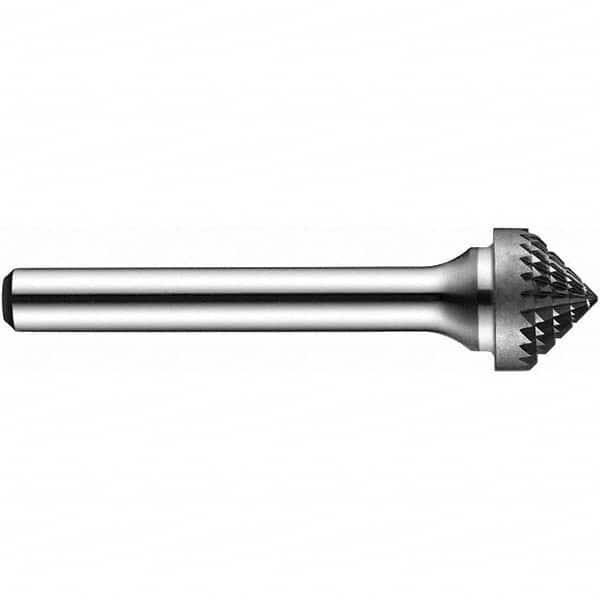 Precision Twist Drill - 5/8" Cut Diam, 1/4" Shank Diam, Carbide Double Cut 90° Angle Burr - All Tool & Supply