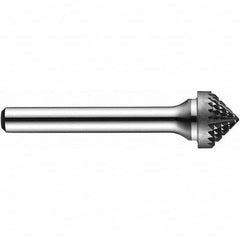 Precision Twist Drill - 1/8" Cut Diam, 1/8" Shank Diam, Carbide Double Cut 90° Angle Burr - All Tool & Supply