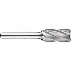 Precision Twist Drill - 3/8" Cut Diam, 1/4" Shank Diam, Carbide Aluma Cut Cylinder Burr with End Cut - All Tool & Supply