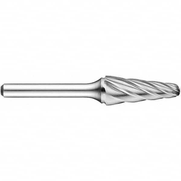 Precision Twist Drill - 1/2" Cut Diam, 1/4" Shank Diam, Carbide Aluma Cut Conical Radius End Burr - All Tool & Supply