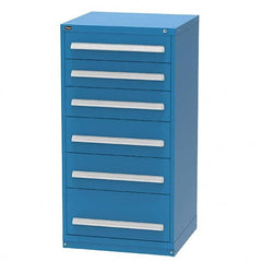 Vidmar - 6 Drawer Bright Blue Steel Modular Storage Cabinet - All Tool & Supply