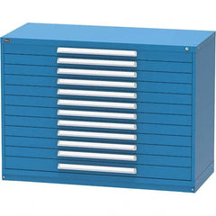 Vidmar - 12 Drawer, 45 Compartment Bright Blue Steel Modular Storage Cabinet - All Tool & Supply