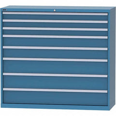 LISTA - 8 Drawer, 84 Compartment Bright Blue Steel Modular Storage Cabinet - All Tool & Supply