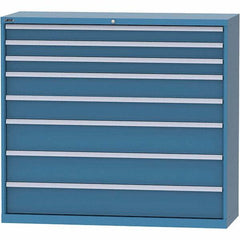 LISTA - 8 Drawer, 84 Compartment Bright Blue Steel Modular Storage Cabinet - All Tool & Supply