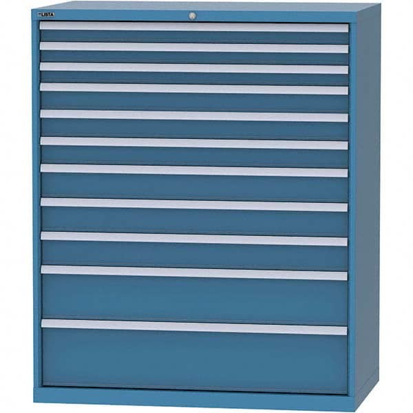 LISTA - 11 Drawer, 216 Compartment Bright Blue Steel Modular Storage Cabinet - All Tool & Supply