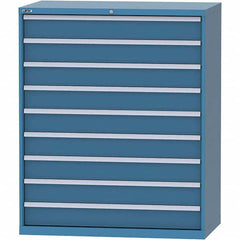 LISTA - 9 Drawer, 216 Compartment Bright Blue Steel Modular Storage Cabinet - All Tool & Supply