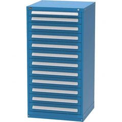 Vidmar - 12 Drawer Bright Blue Steel Modular Storage Cabinet - All Tool & Supply