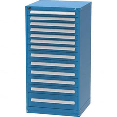 Vidmar - 13 Drawer, 344 Compartment Bright Blue Steel Modular Storage Cabinet - All Tool & Supply