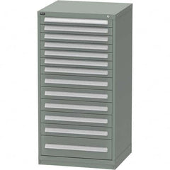 Vidmar - 13 Drawer, 45 Compartment Vidmar Green Steel Modular Storage Cabinet - All Tool & Supply