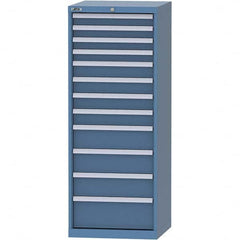 LISTA - 12 Drawer, 84 Compartment Bright Blue Steel Modular Storage Cabinet - All Tool & Supply