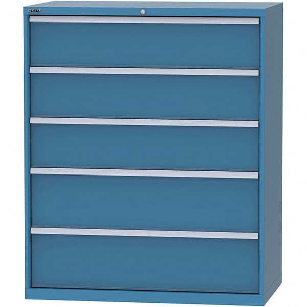 LISTA - 5 Drawer, 159 Compartment Bright Blue Steel Modular Storage Cabinet - All Tool & Supply