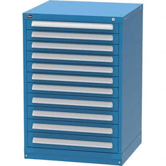 Vidmar - 11 Drawer, 344 Compartment Bright Blue Steel Modular Storage Cabinet - All Tool & Supply