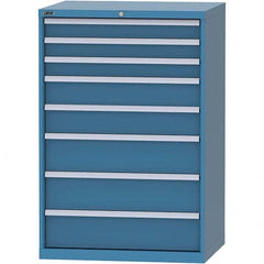 LISTA - 8 Drawer, 84 Compartment Bright Blue Steel Modular Storage Cabinet - All Tool & Supply