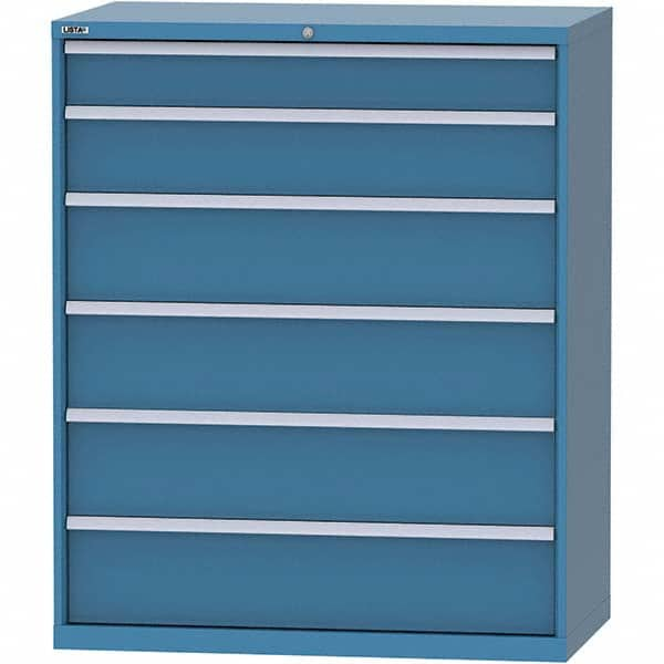 LISTA - 6 Drawer, 159 Compartment Bright Blue Steel Modular Storage Cabinet - All Tool & Supply