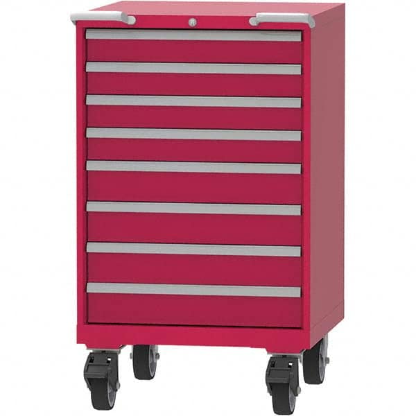 LISTA - 8 Drawer, 45 Compartment Red Steel Modular Storage Cabinet - All Tool & Supply