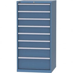 LISTA - 8 Drawer, 45 Compartment Bright Blue Steel Modular Storage Cabinet - All Tool & Supply