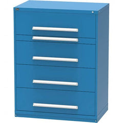 Vidmar - 4 Drawer, 45 Compartment Bright Blue Steel Modular Storage Cabinet - All Tool & Supply