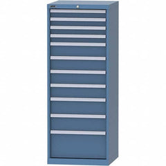 LISTA - 11 Drawer, 84 Compartment Bright Blue Steel Modular Storage Cabinet - All Tool & Supply