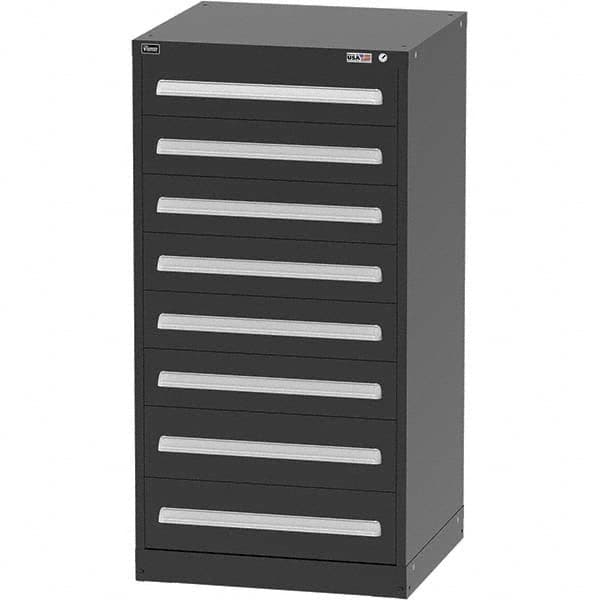 Vidmar - 8 Drawer Black Steel Modular Storage Cabinet - All Tool & Supply